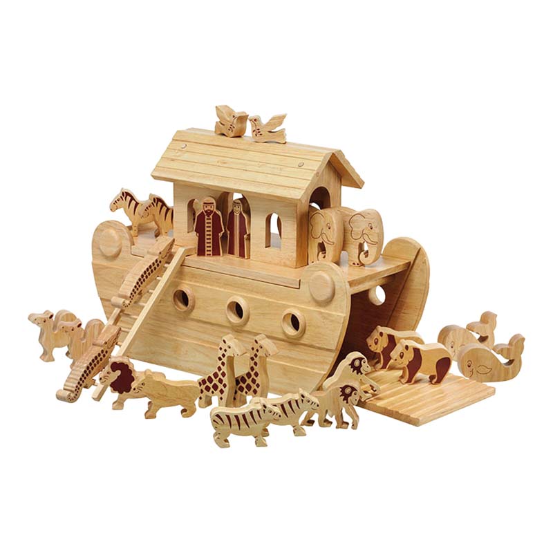 Classic Wooden Noah s Ark Small World Set