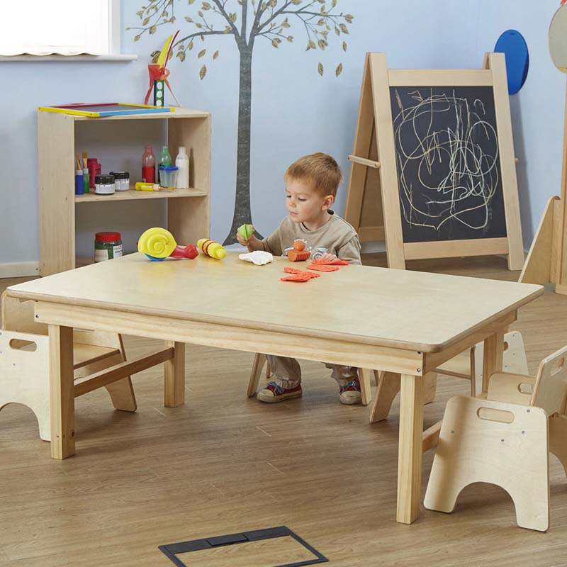 Childrens wooden folding table and chairs on sale