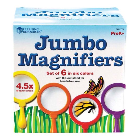 Learning Resources Primary Science™ Jumbo Magnifiers 6pk