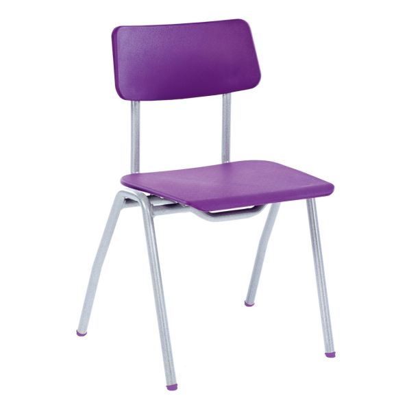 BS Classroom Chair Seat Height 460mm Purple