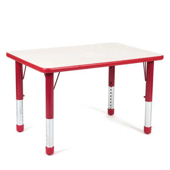 Valencia Rectangular Table 4 Seater - Red | Creative Activity