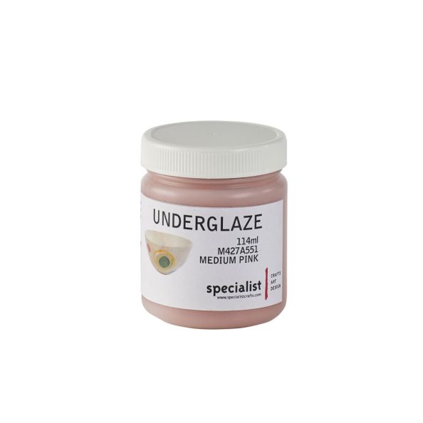 Underglaze Colours 114ml - Medium Pink