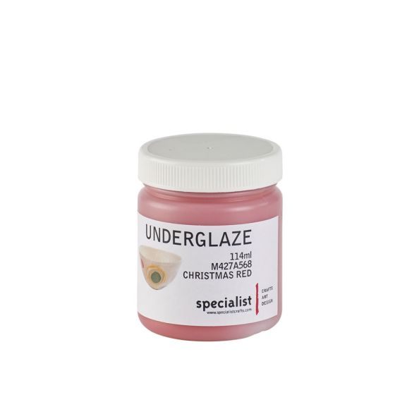 Underglaze Colours 114ml - Christmas Red