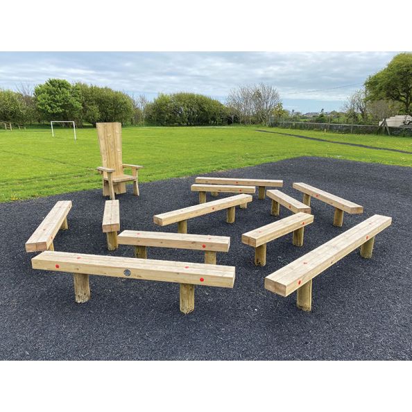 Maze Seating - Inner Ring Only 3410 x 2750mm | Creative Activity