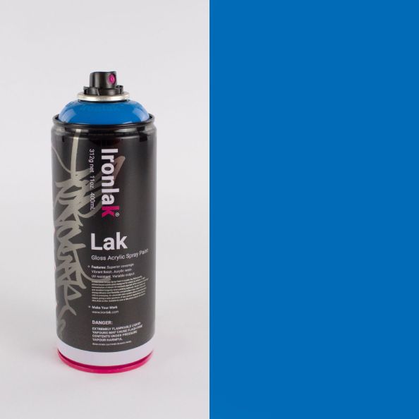 Ironlak Acrylic Spray Paint  400ml Can - Smurf *P* | Creative Activity