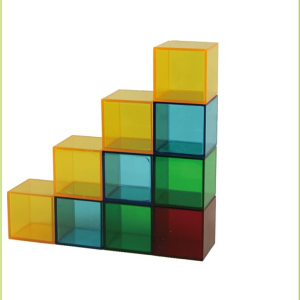 Translucent Cubes 36 pcs | Creative Activity