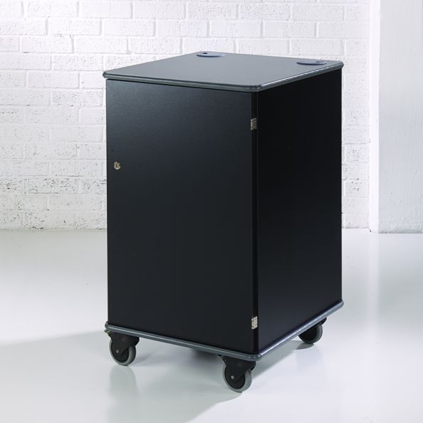 Premium Coloured Mobile Multi-Media Cabinet Black | Creative Activity