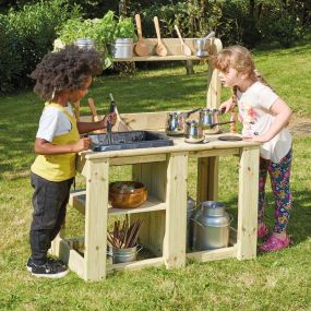 Outdoor Wooden Messy Mud Kitchen | Creative Activity