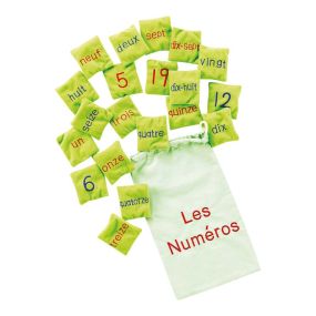 French Number Bean Bags 20pk