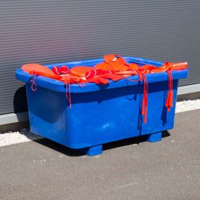 Colourful Outdoor Storage Bins Blue