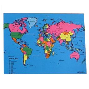 World Map Playmat