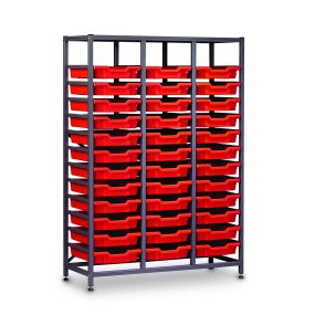 TecniStor Static Metal Storage w1055xh1500mm c/w 36 sh trays | Creative Activity