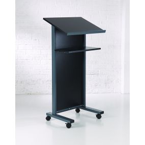 Coloured Panel Front Lectern Black | Creative Activity