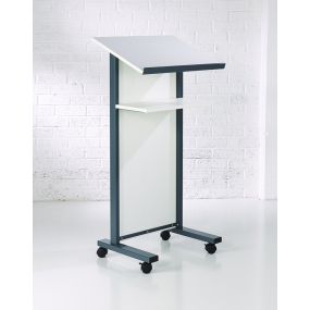 Coloured Panel Front Lectern White | Creative Activity