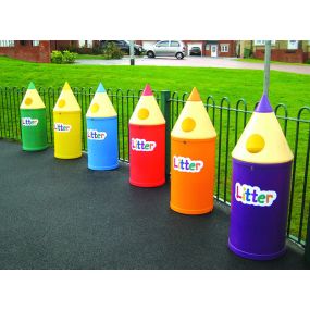 Pencil Bin With 'Litter' Letters 42L  | Creative Activity